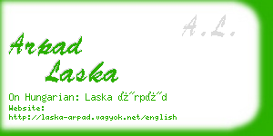 arpad laska business card